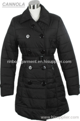 2013 NEW STYLE BLACK WINTER LONG COAT.