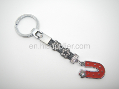 selling pu metal keychains