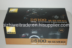 Wholesale original brand new Nikon D5100 16.2MP Digital SLR Camera Low Price Free Shipping