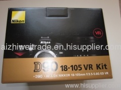Wholesale original brand new Nikon D90 12.3MP Digital SLR Camera Low Price Free Shipping