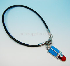 supplying high quality leather bracelets with metal charms