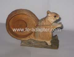 Wooden Engrave Tape Dispenser Animal Shape