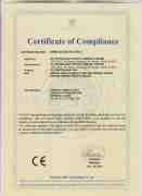 CE EMC certificates of AC centrifugal fans