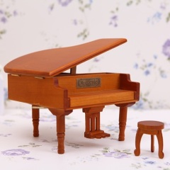 White grand piano musical movements jewelry