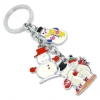 promotional Christmas gifts hot selling Christmas metal keychains