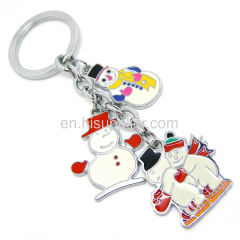 promotional Christmas gifts hot selling Christmas metal keychains