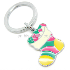 promotional Christmas gifts hot selling Christmas metal keychains