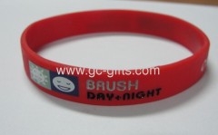 Promotional silicone wristband with logo