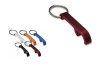 Promotional aluminum bottle opener with key ring