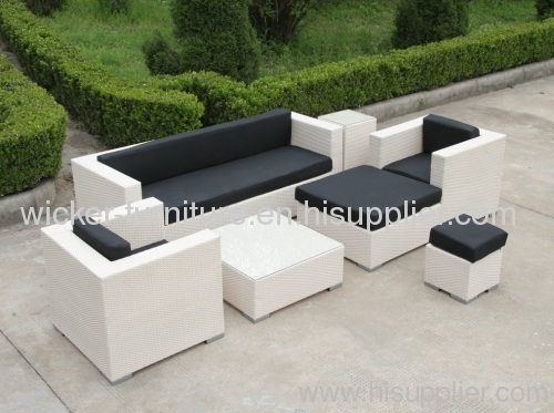 Outdoor and indoor furniture hotel wicker sofa sets