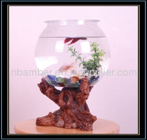 fish tank with tree base
