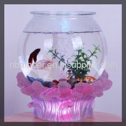 fish tank with spray base