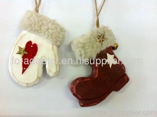 christmas decoration boot and glove ornament