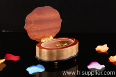 Beautifully carved wooden jewelry box music