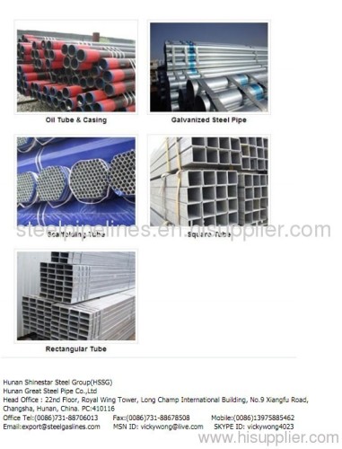 hollow section galvanised steel alloy steel