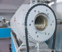 PE carbon spiral reinforcing pipe extruding machine