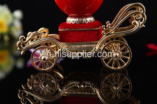 European royal egg carving the Music Box marriage carriage egg carving jewelry box
