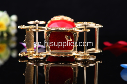 European royal egg carving the Music Box marriage carriage egg carving jewelry box
