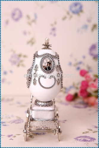 European royal egg carving the Music Box marriage carriage egg carving jewelry box