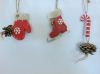 X'mas solid wood hanging