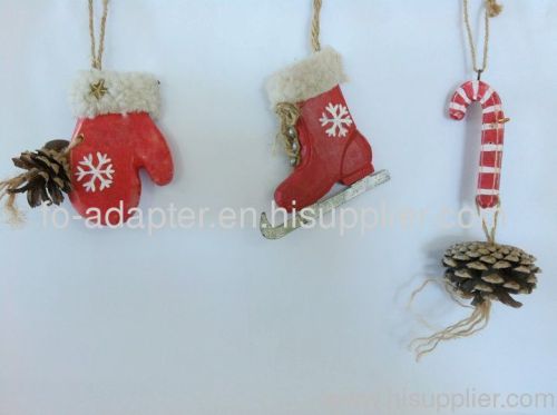 X'mas solid wood hanging