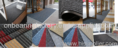 Hotel/Malls/Hospital use Ribbed/Berber Entrance matting+ vinyl/rubber backing