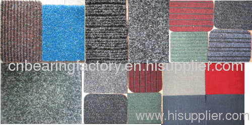 Super Brush/Berber entrance mat + Vinyl/Crumb rubber/gel/latex/PPR backing