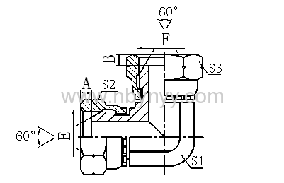 90° ELBOW BSP FEMALE HYDRAULIC ADAPTER FITTING ELBOW PIPE