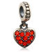 european Style Crystal Heart Pendant