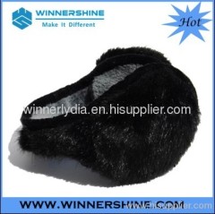 Plush earmuff headphone in stereo and clear sound