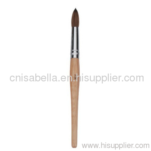 Hot 100 % Kolinsky Nail Brushes Acrylic Nail Brushes # 22 Wooden Handle