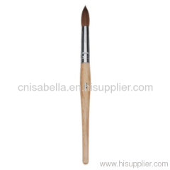Hot 100 % Kolinsky Nail Brushes Acrylic Nail Brushes # 18 Wooden Handle