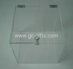 Lockable clear acrylic voting ballot boxes