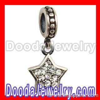 european pave star dangle charm