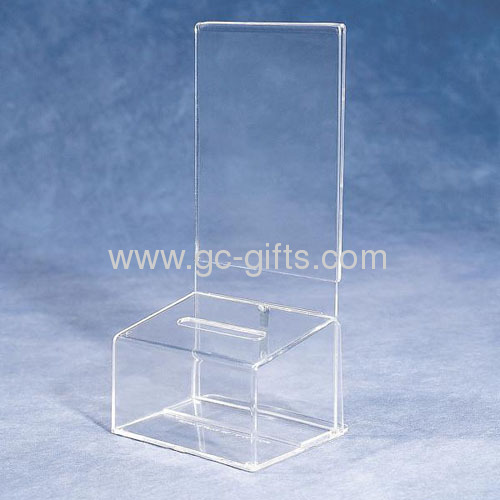 Custom clear acrylic contribution boxes