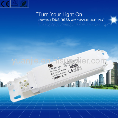 58W standard magnetic ballast for fluorescent lamps