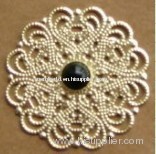 round flower pearl embellishment