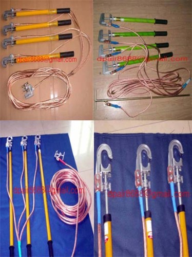 Portable short-circuit earthing rod