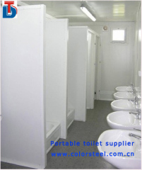 Economical container shape portable toilet