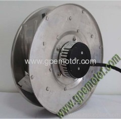R3G280 Temperature control Green solar ventilation 230V EC Radial Fan by speed control