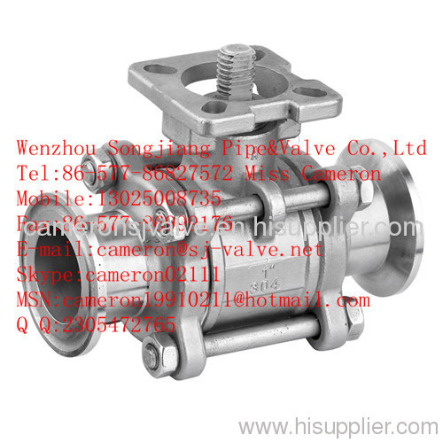 3-PC Clamp Ball Valve with ISO5211