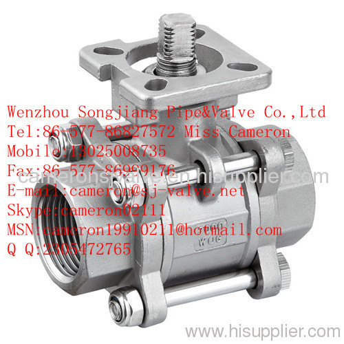 3-PC Ball Valve with ISO5211