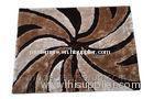 Beige Polyester Contemporary Shaggy Rug Carpet , Modern Patterned Shaggy Rugs