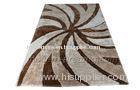 Modern Beige Polyester Rugs, Contemporary Design Patterned Shaggy Rug Carpet