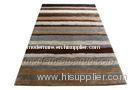 Beige / Grey Polyester Contemporary Shaggy Rug, Modern Area Rugs For House Decoration