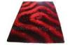 Modern Red Hand-Tufted Floor Area Rug, 3d Polyester Shaggy Rugs For House Decoration