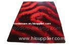 Modern Red Hand-Tufted Floor Area Rug, 3d Polyester Shaggy Rugs For House Decoration