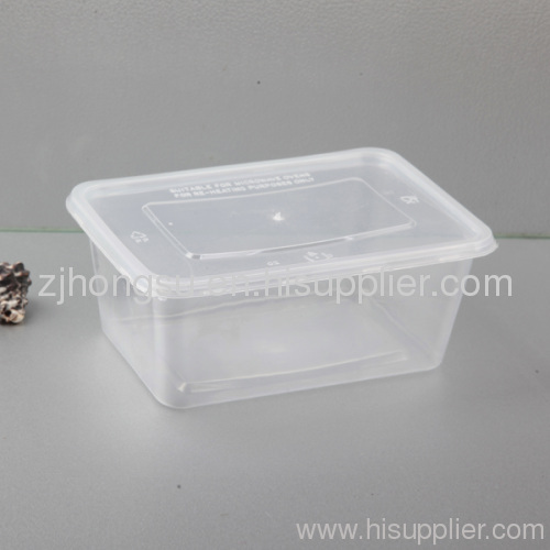 Plastic disposable food packaging boxes