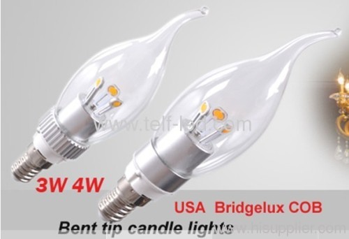 5W e27 led candle light with fog cover