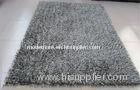 Plain Color Mixed Grey Polyester Shaggy Pile Rug Carpet For Home, Hotel, Door, Bathroom